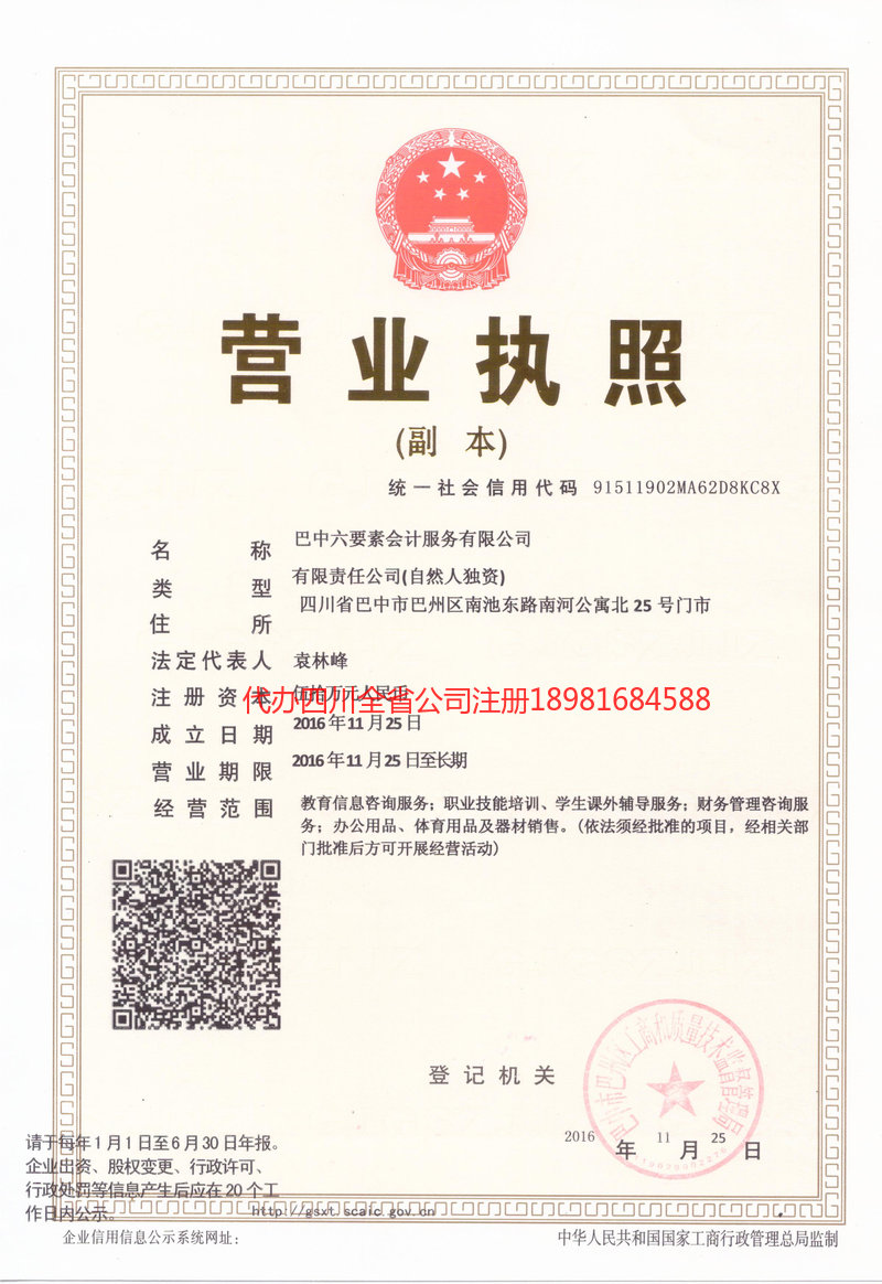 新密新密六要素会计服务有限公司